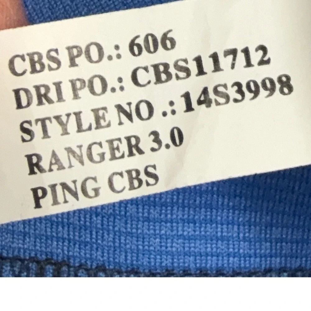 Ping Pullover Shirt‎ Mens Medium Blue Ranger 3.0 SensorCool 1/4 Zip Long Sleeve